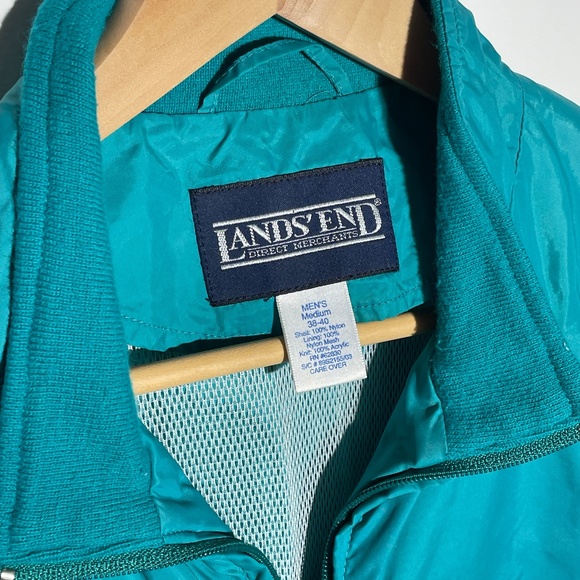 VINTAGE Land's End Men's Windbreaker MEDIUM - Picture 2 of 4
